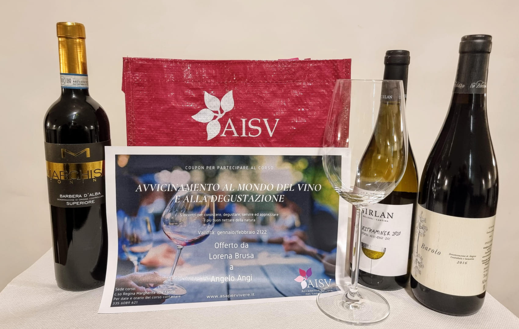 regala un corso di degustazione vino